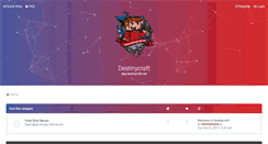 Desktop Screenshot of destinycraft.net